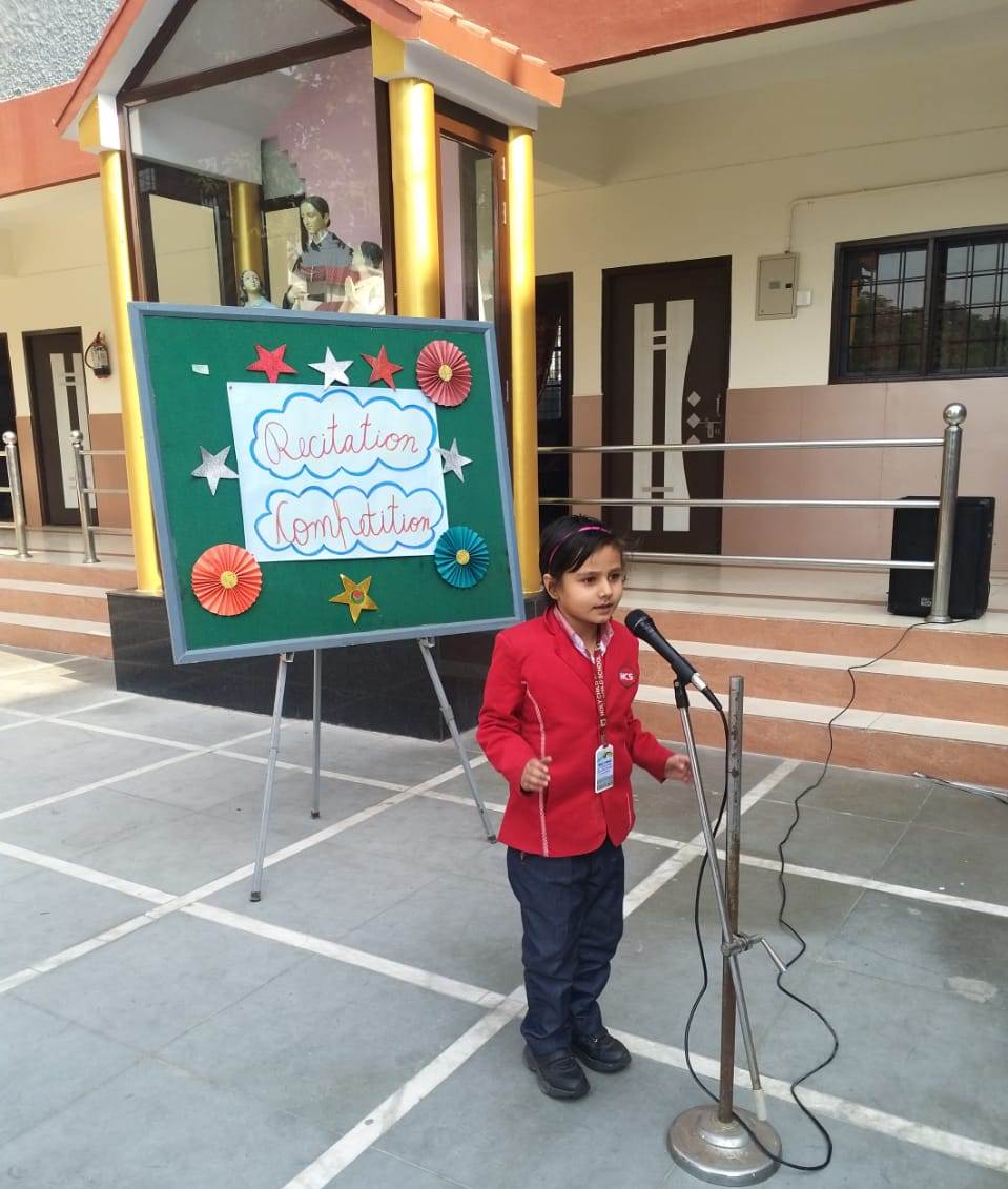 English Recitation Competition of classes Nursery and Prep